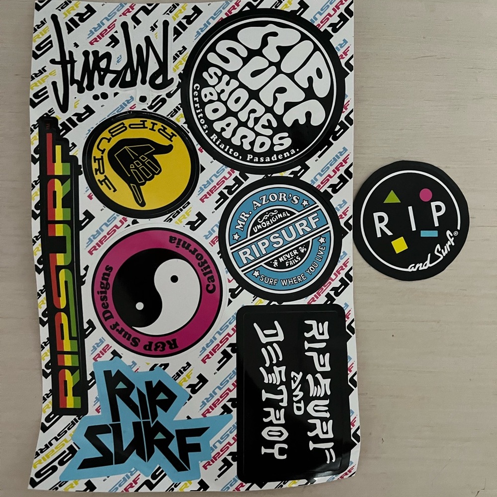 Ripsurf stickers